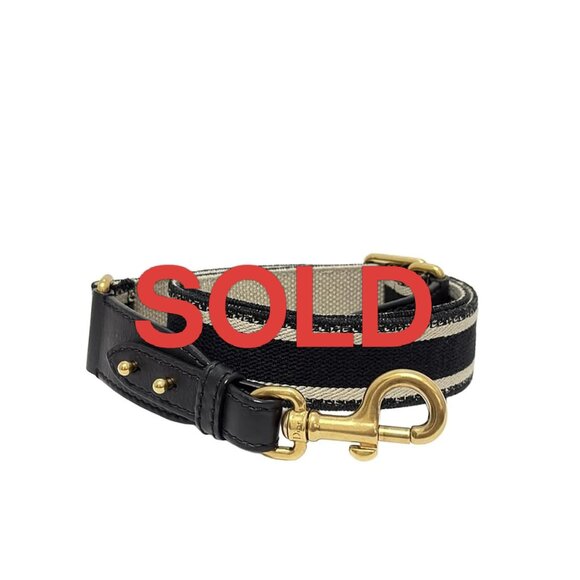 DIOR/ChristianDior - Beige Black Gold Jacquard Leather Hardware 17 499-061725